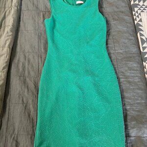 Calvin Klein Teal Bodycon Dress - Size S